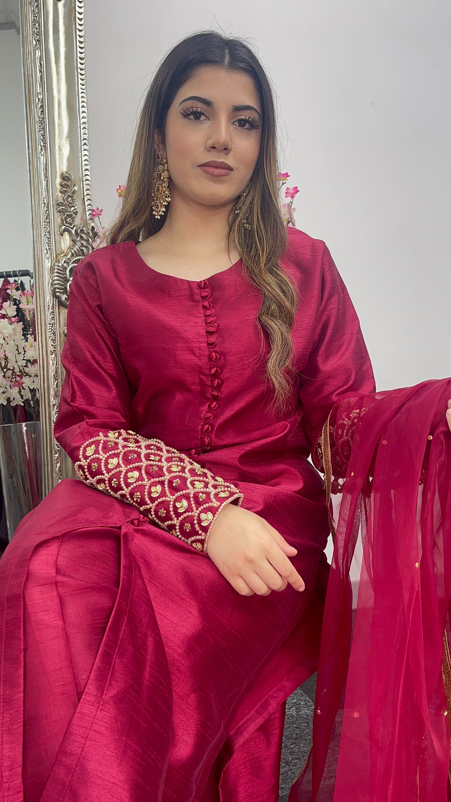 Haseen Laal Jora - Red Outfit - S