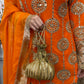 Kiran - Sheesha Sharara - Orange - Mehndi outfit - Party wear- AF