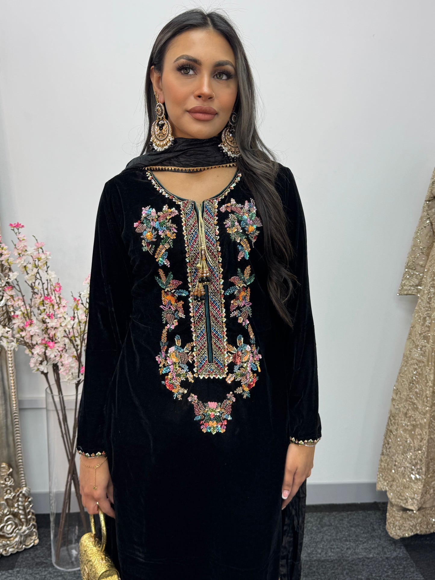 Shadmani - Black Velvet Pret -