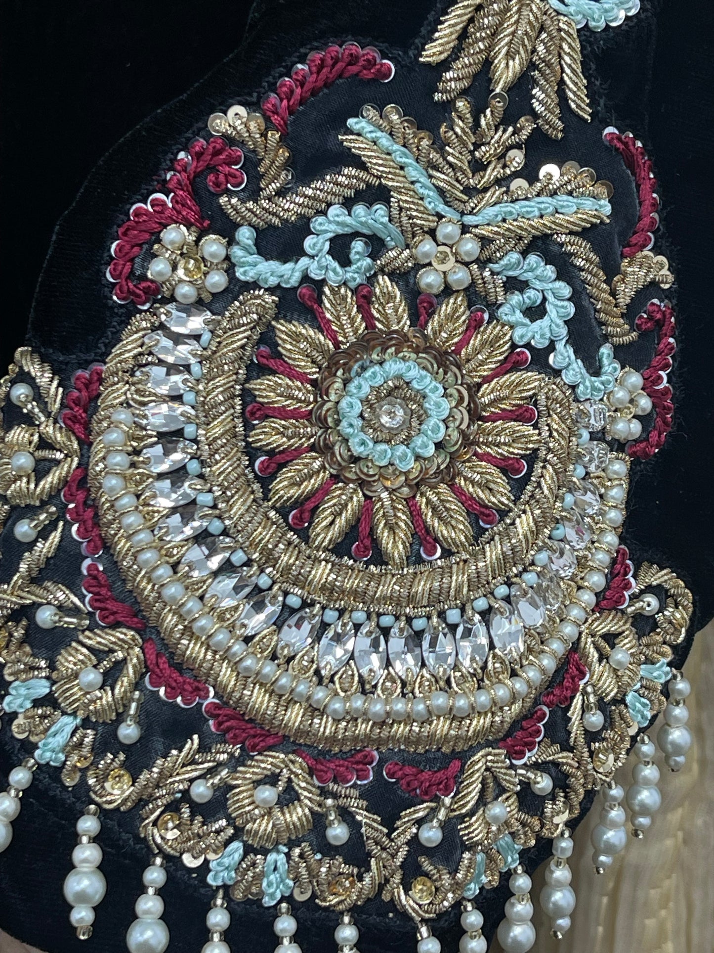 (Pre Order 3/4 Weeks) “sawan” Velvet Pret Black Party Wedding Outfit