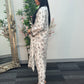Daily Wear - 2 PC Printed Linen - White