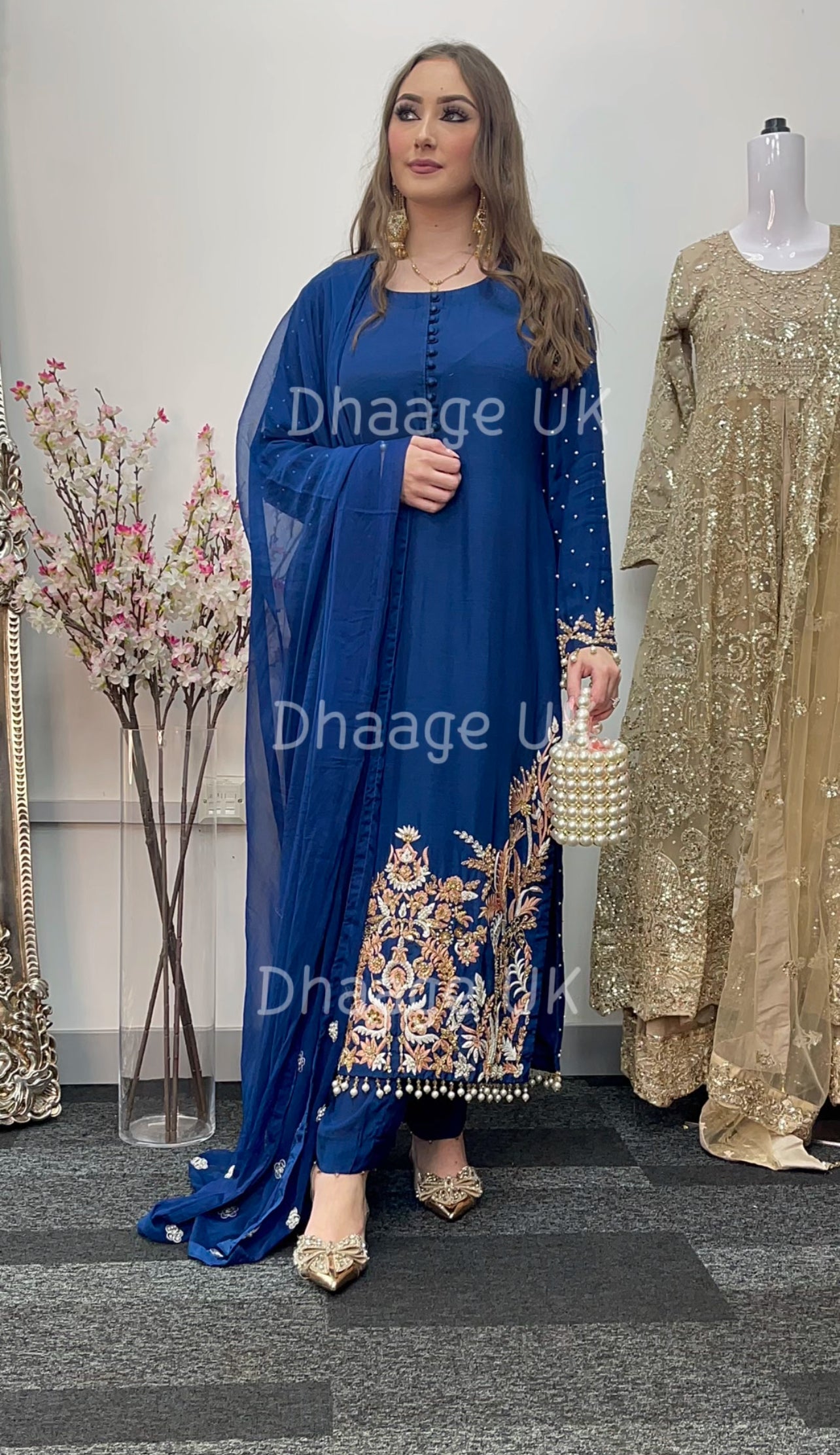 (Pre Order 4 Weeks) “Amber” Luxury Outfit - Blue -