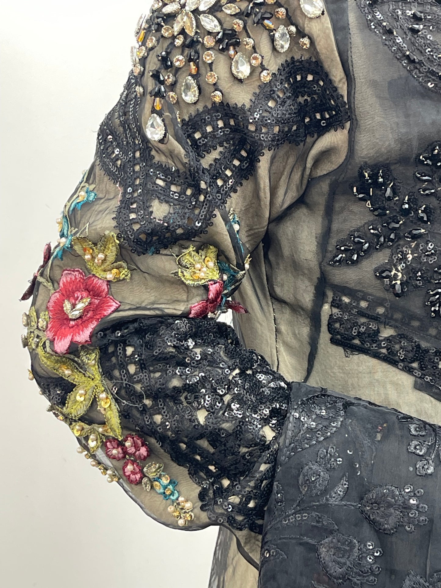 Nagin - Maria B Inspired Embroidered - Black - R