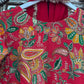 Phoolwari - Armani Silk - Red