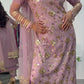 Aatish - Pink Cutdana Net - Lilac Party Outfit