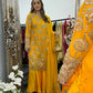 Kiran - Sheesha Sharara Set - Yellow - Mehndi outfit - Party wear - W