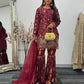 “Dulhan” Maria B Inspired - Maroon Garara - R