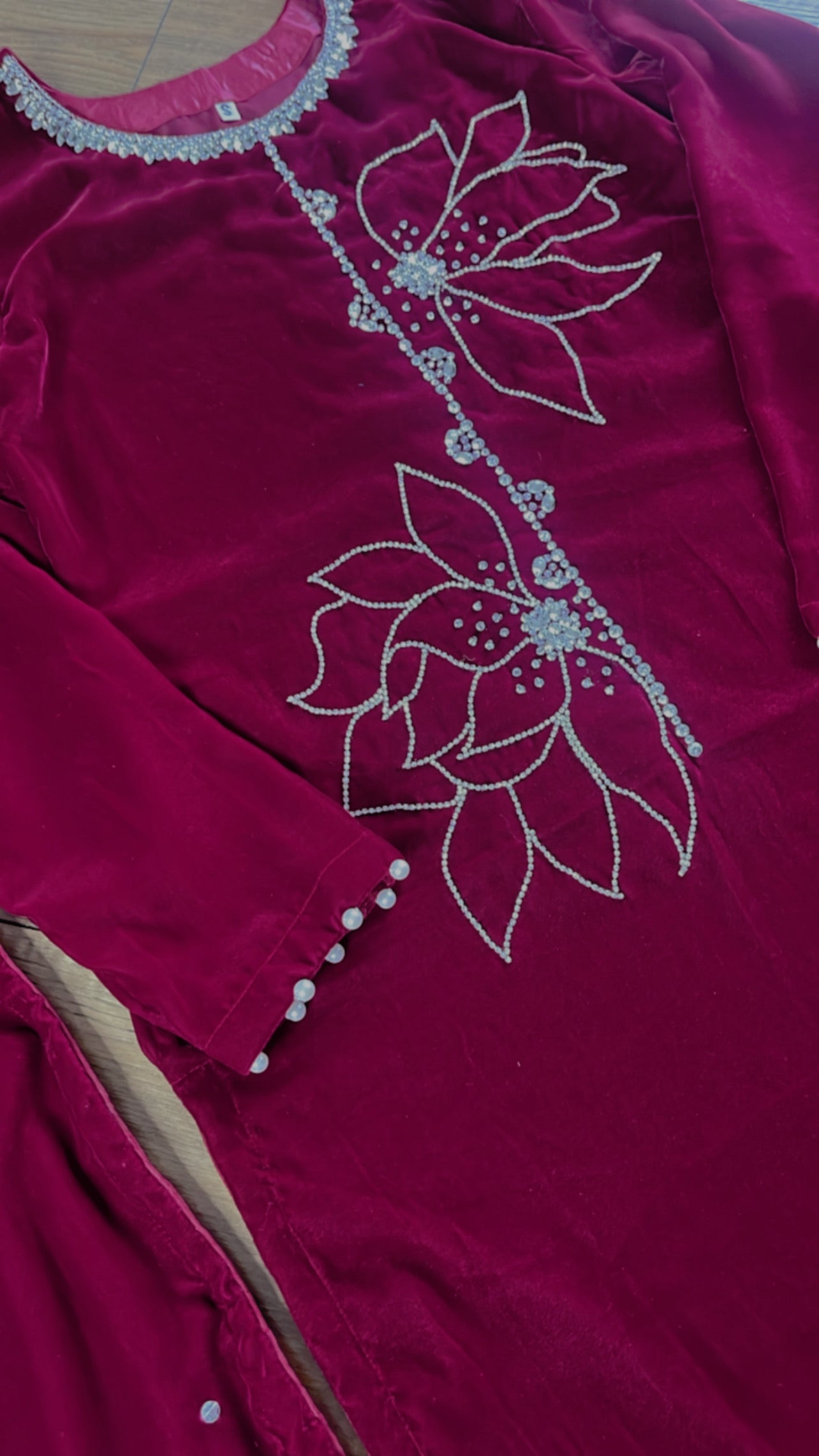 Lulu Pink - Hot Magenta Velvet - Lulusar Inspired