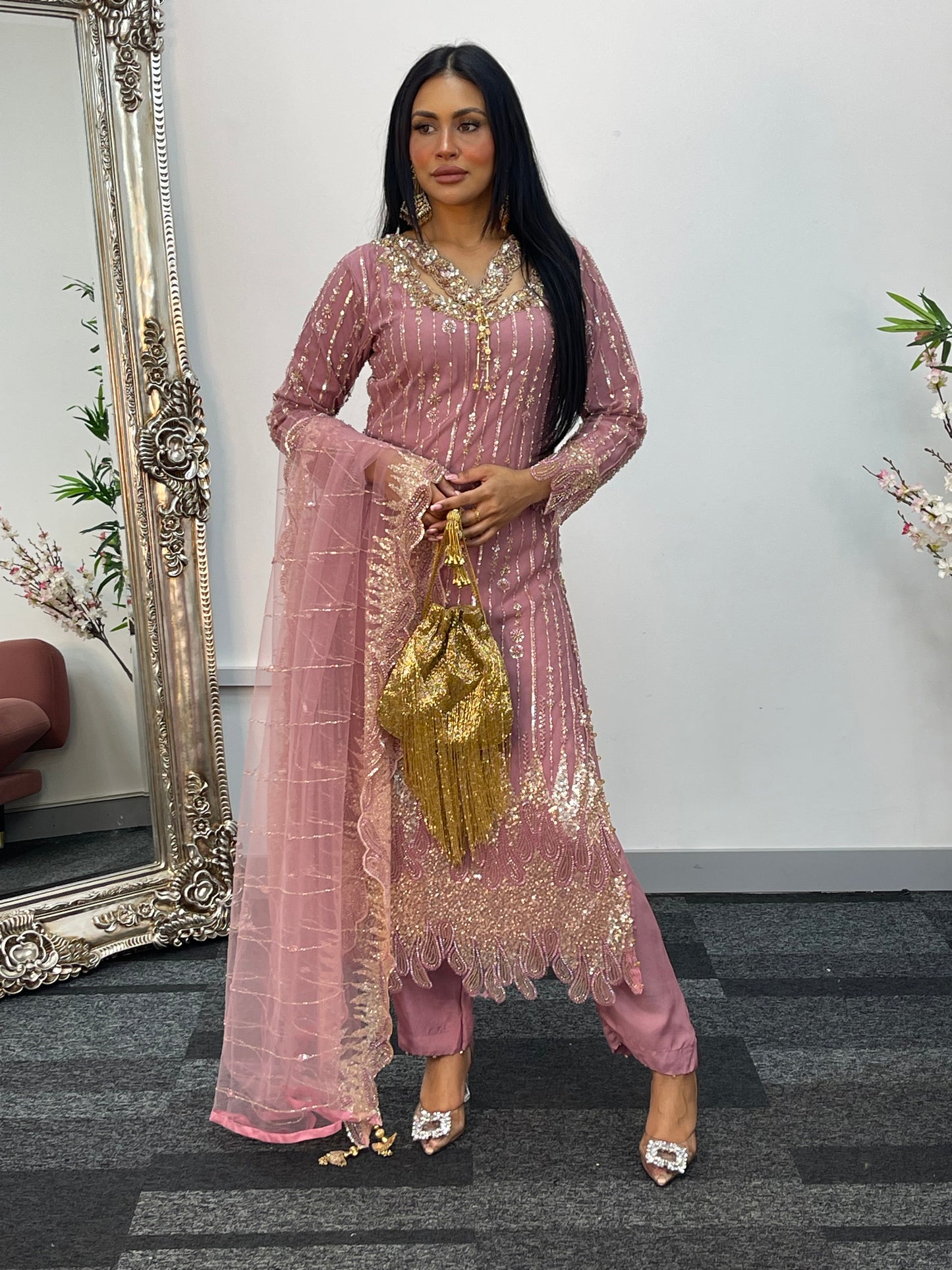 Payal - Cutdana Net - pink - C