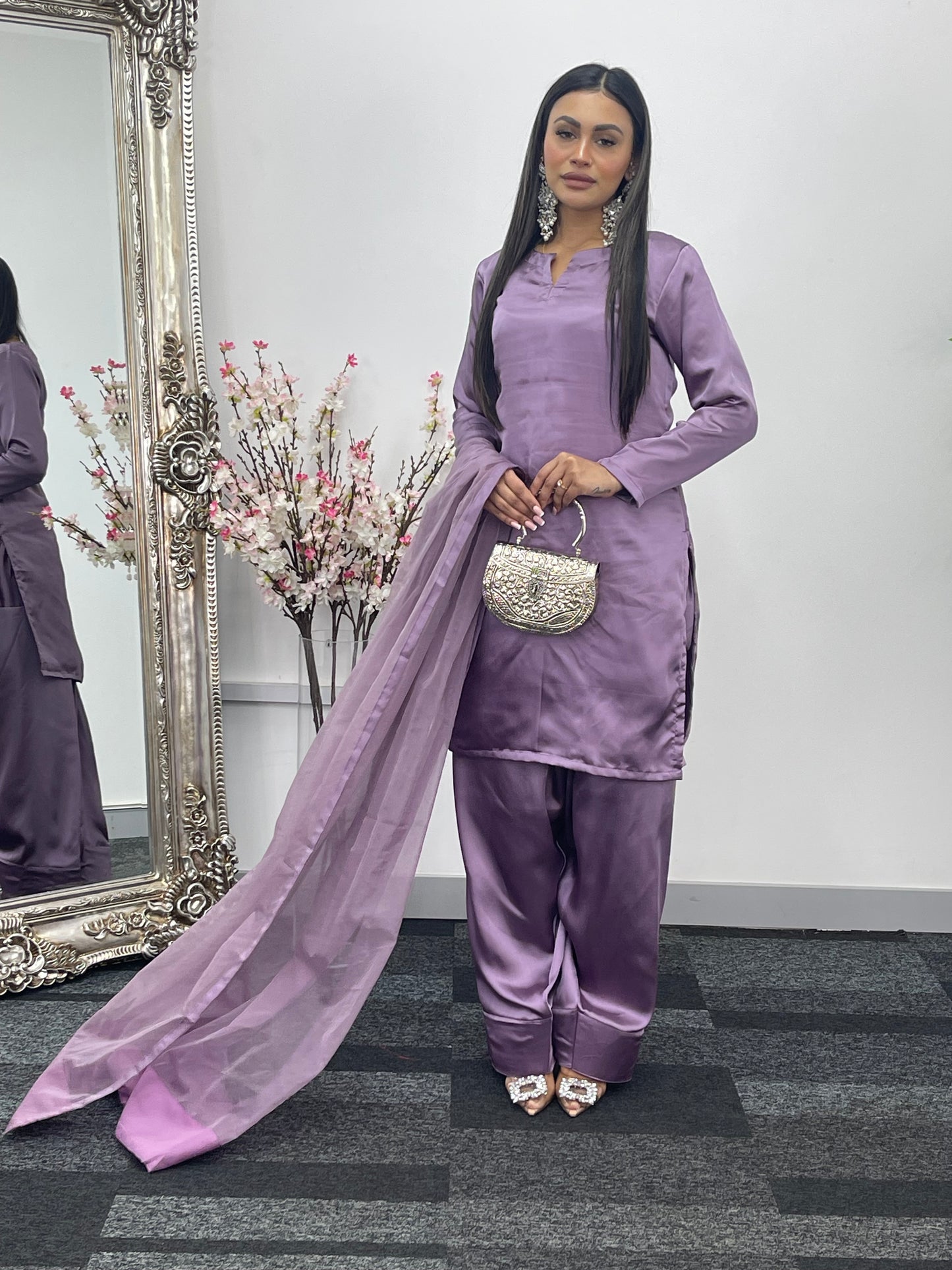 Saba - Farshi Shalwar - Lilac -P