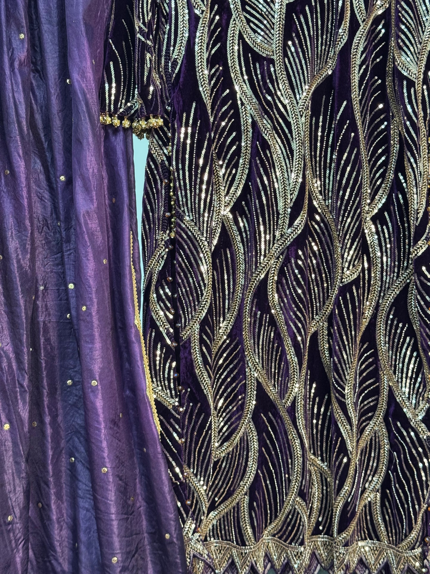 Pia - Cutdana Velvet - Purple