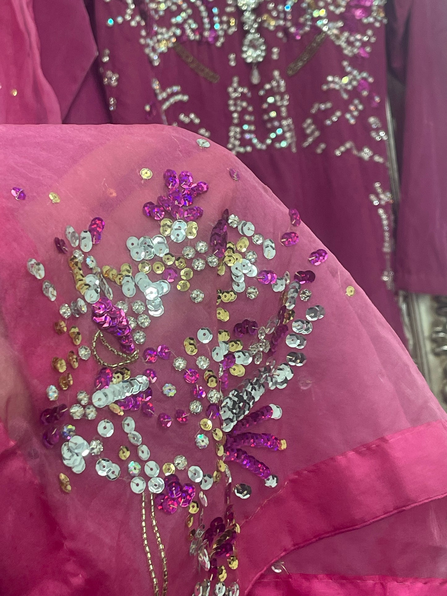 Rang e Gulaab - Hot Pink Velvet - AA -