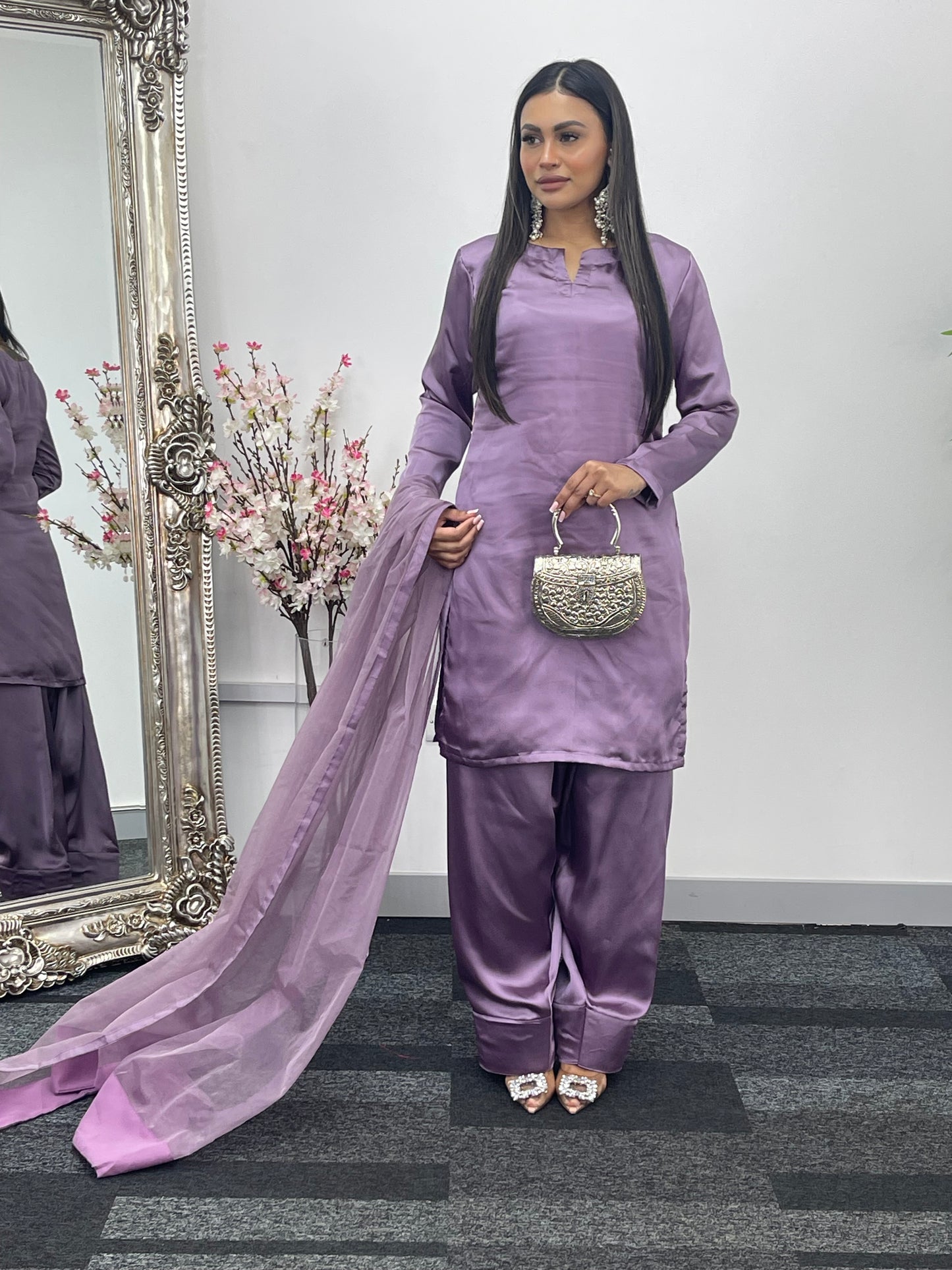 Saba - Farshi Shalwar - Lilac -P