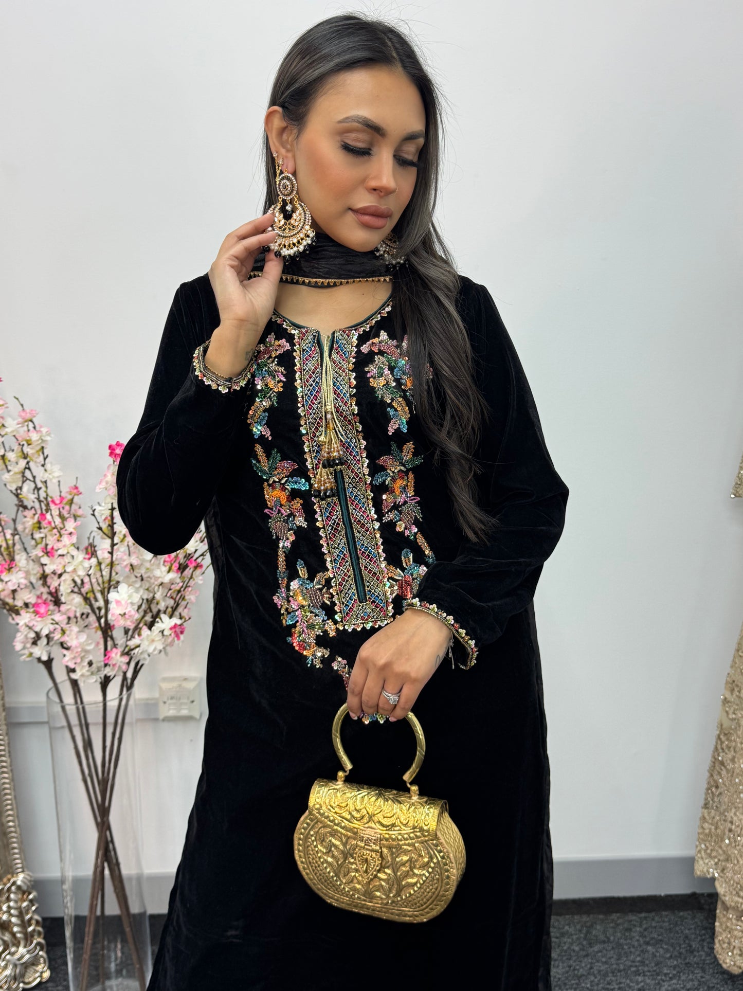 Shadmani - Black Velvet Pret -