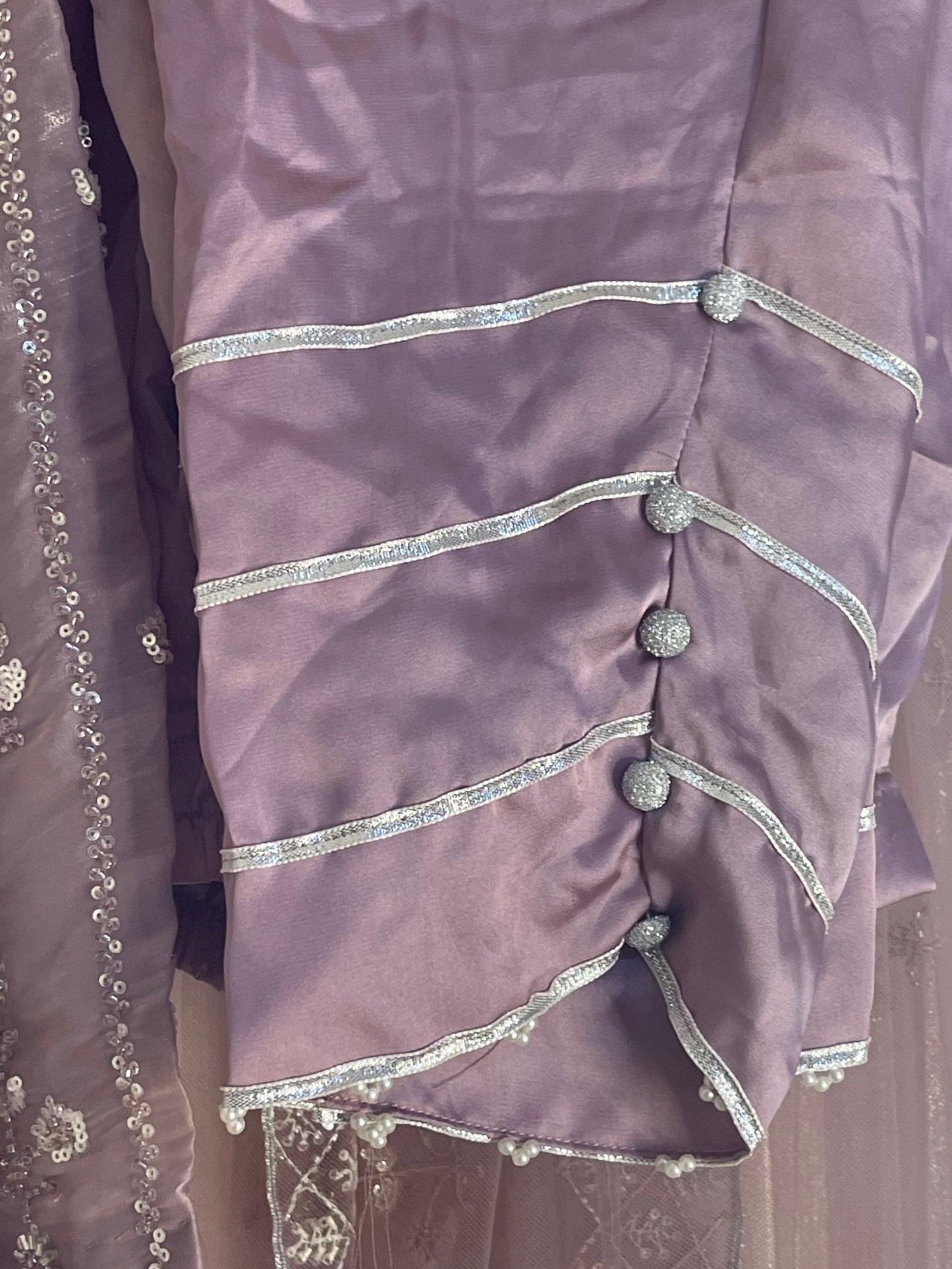 Ronaq - Korean Silk Cut Dana - Party Wear - Pink