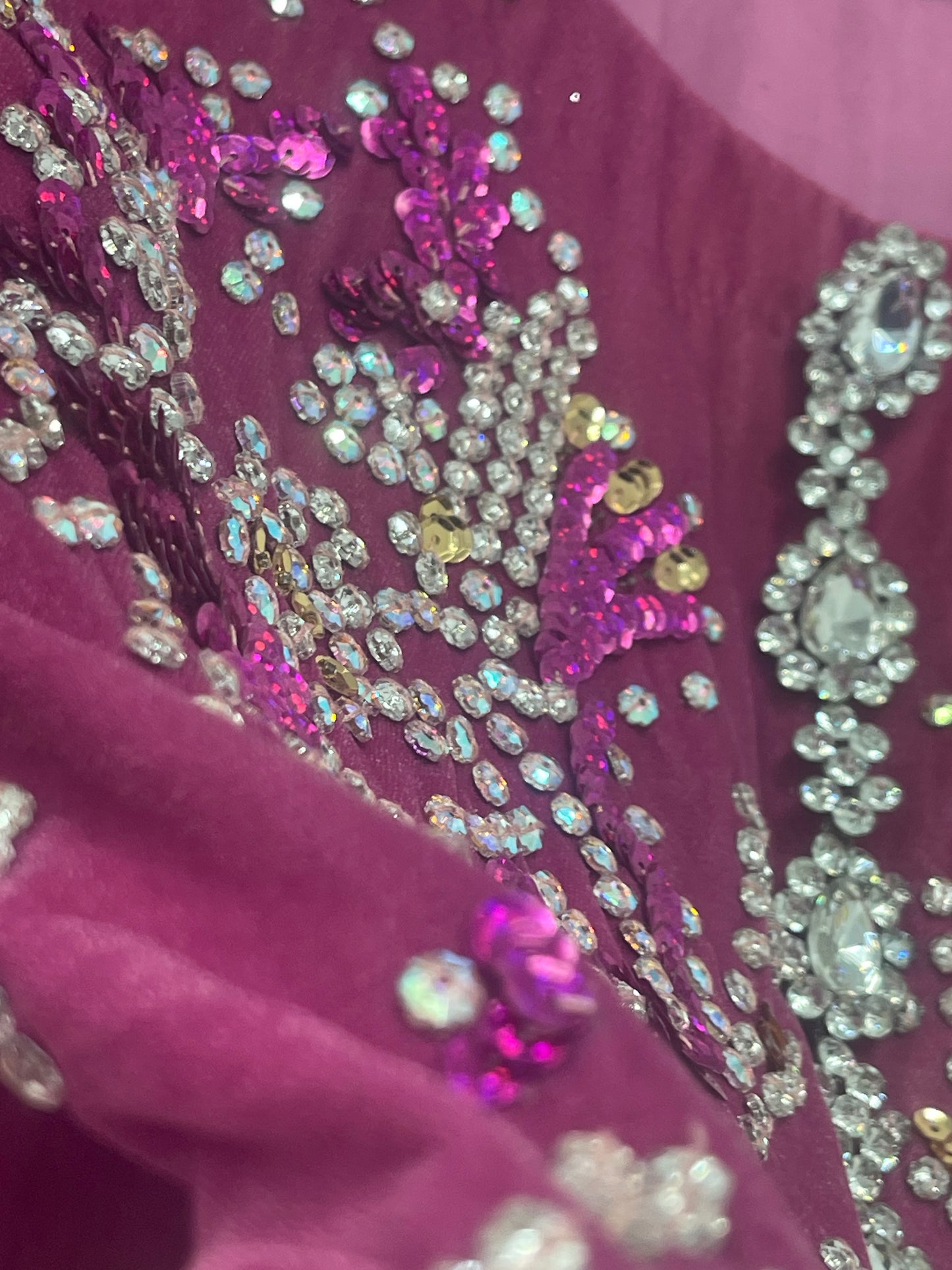 Rang e Gulaab - Hot Pink Velvet - AA -