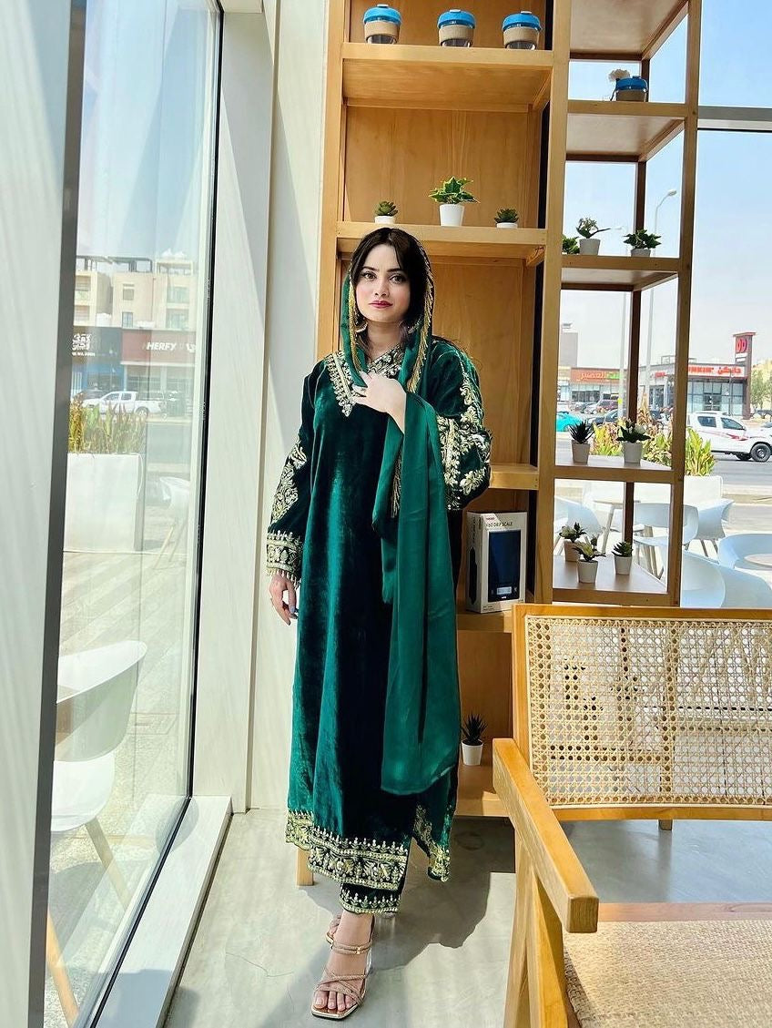 Jalwa - Velvet - Green