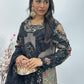 Nagin - Maria B Inspired Embroidered - Black - R