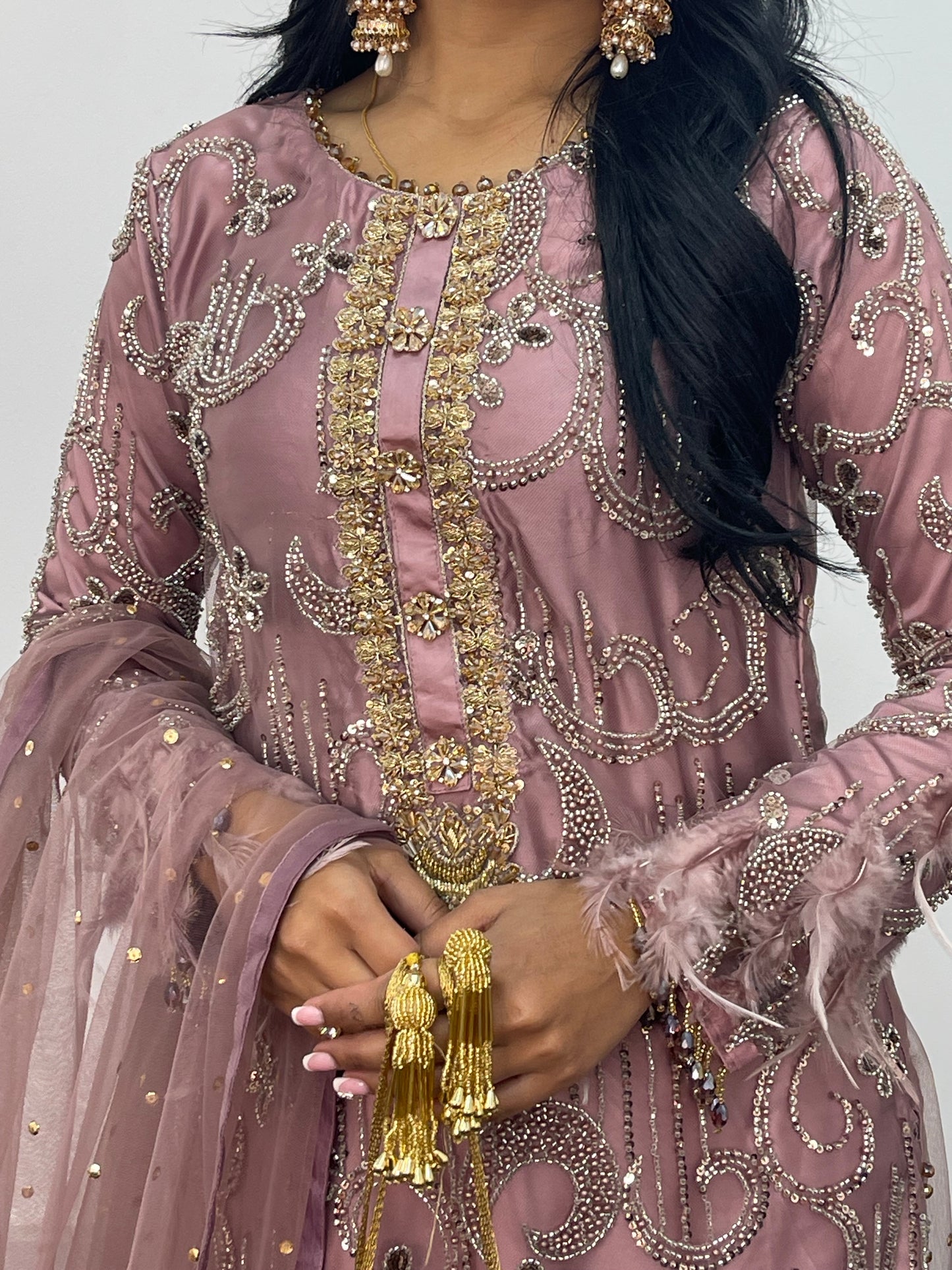 Mala - Cutdana Net - lilac pink - A