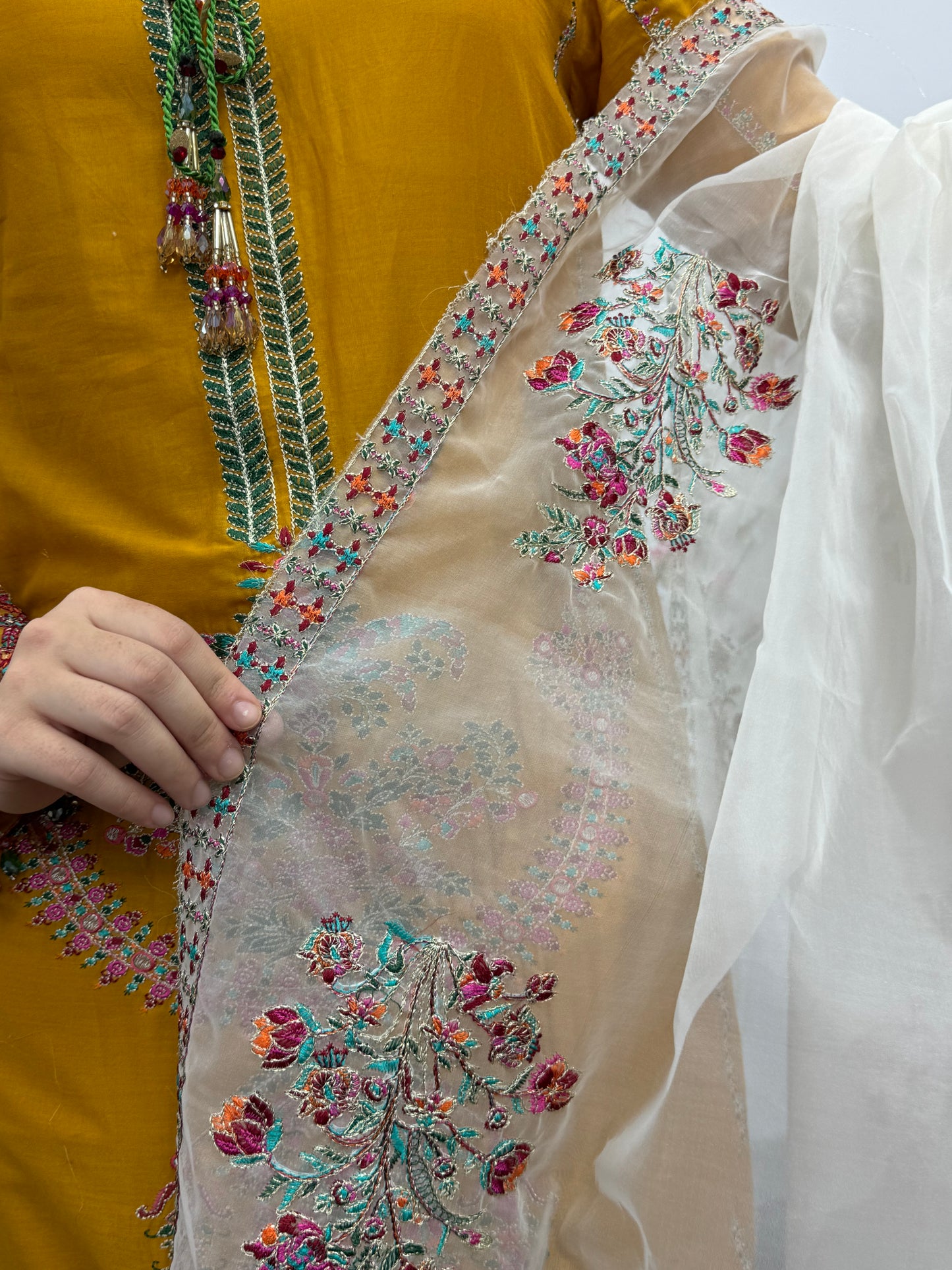 “Suraj” Hussain Rehar’s Inspired - Lawn - Mustard