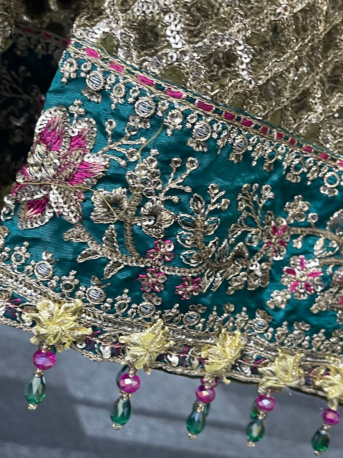 Mehndi - Maria B Inspired Maxi Lehnga -