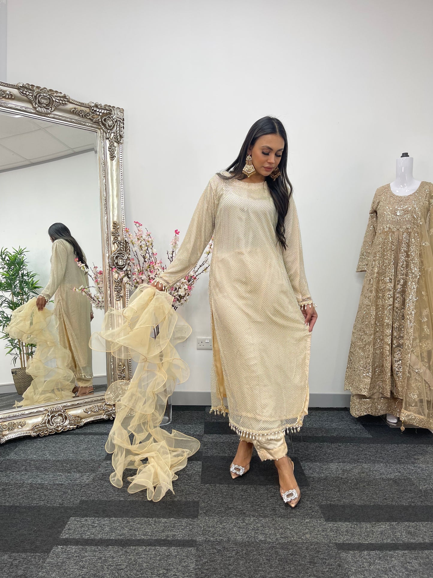 Fish Net  - Ivory - Off White - E