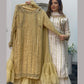 Farshi Garara Beige - Gold Farshee Garara - J