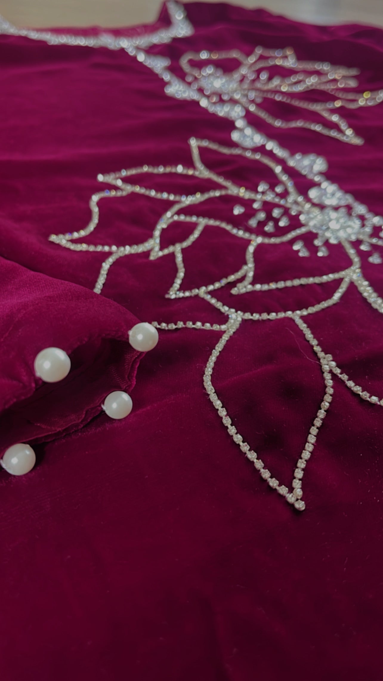 Lulu Pink - Hot Magenta Velvet - Lulusar Inspired