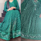 Green Chikankaari Maxi - Long Dress