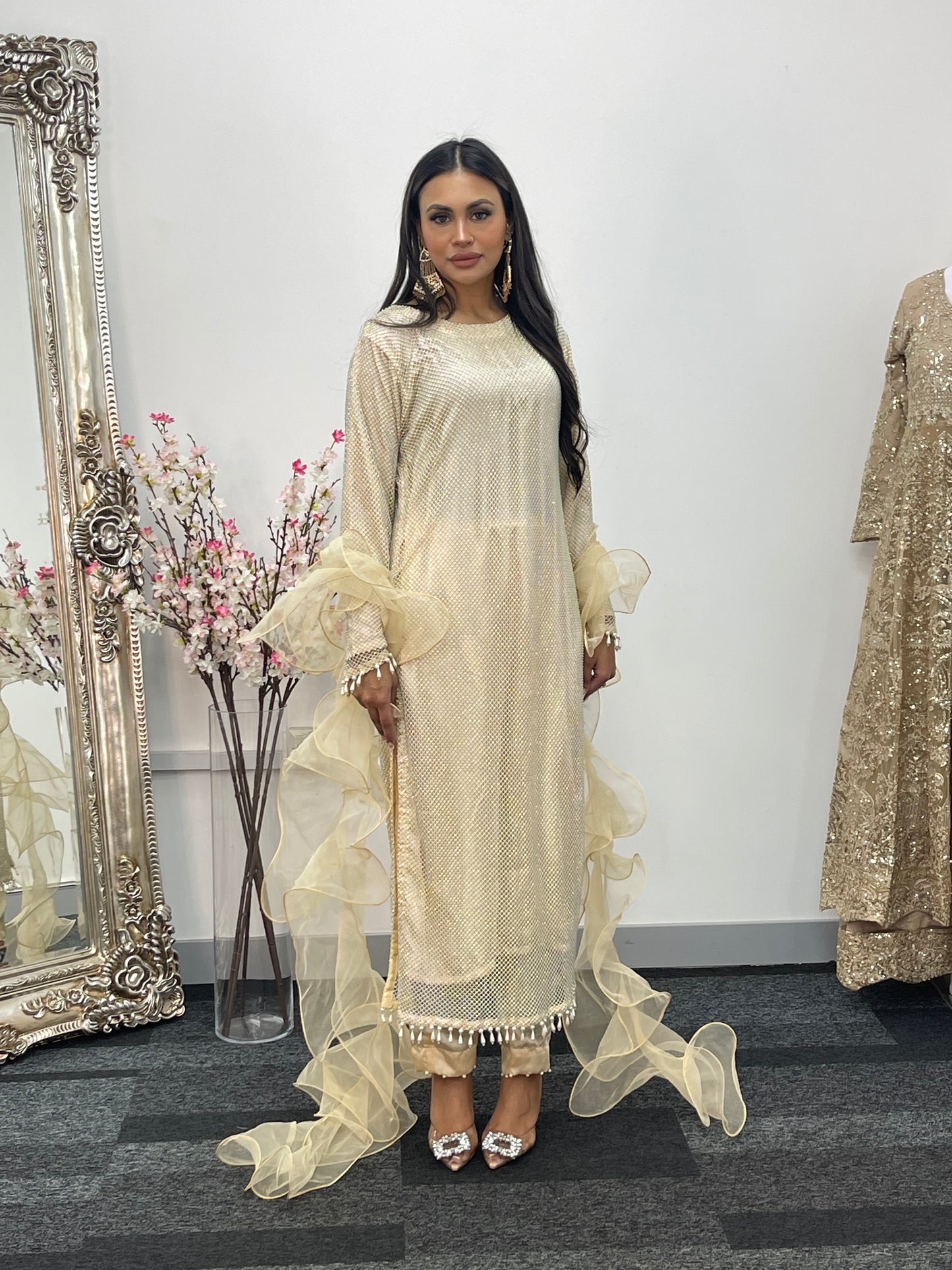 Fish Net  - Ivory - Off White - E