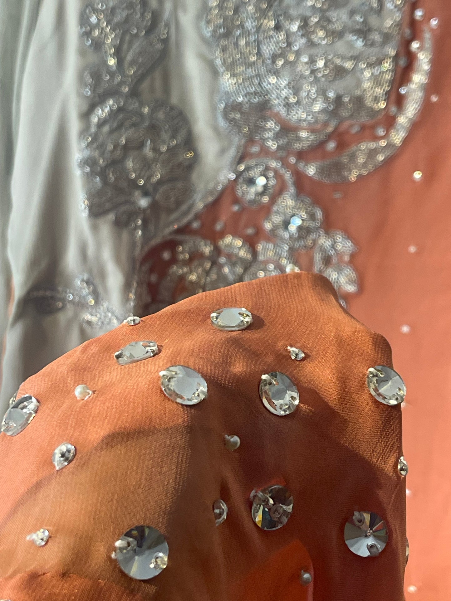 “Nageena” - Party Wear - Peach - Ivory - Nagina - R