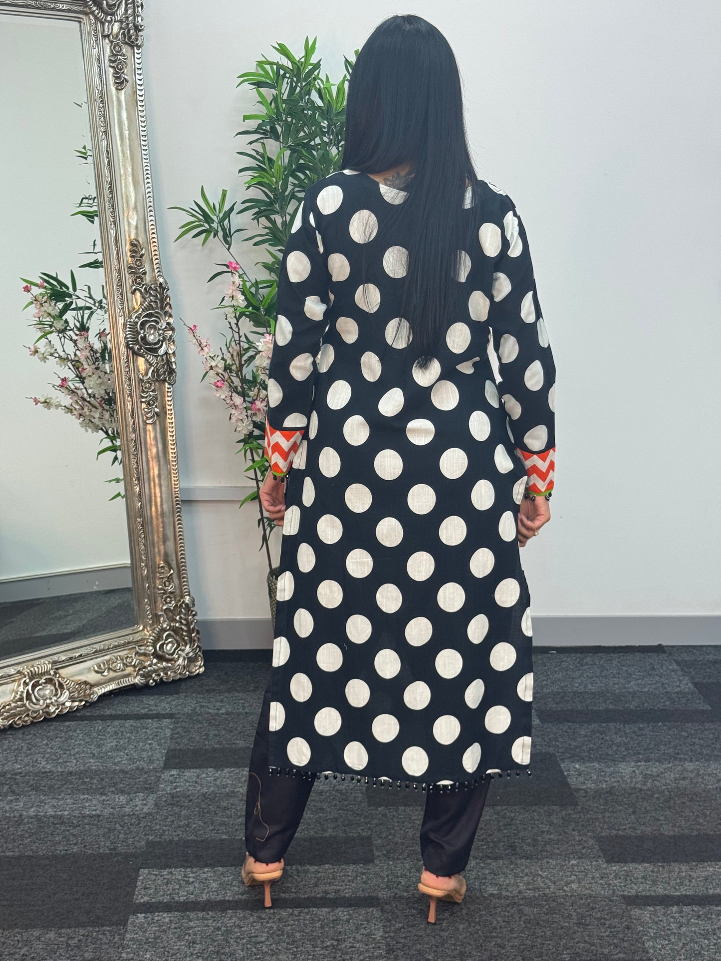 Limelight Original printed Polka- Khaddar - AE