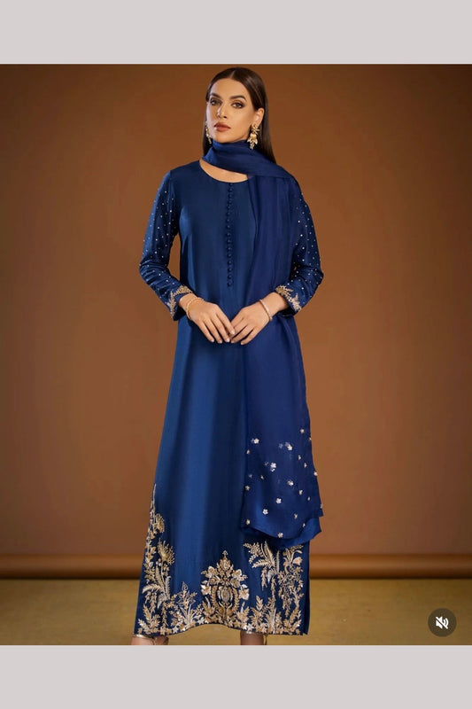 (Pre Order 4 Weeks) “Amber” Luxury Outfit - Blue -