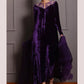 (Preorder 4 weeks) “Sheh-nai” Purple Velvet Pret with gold and Silver - Wedding Outfit