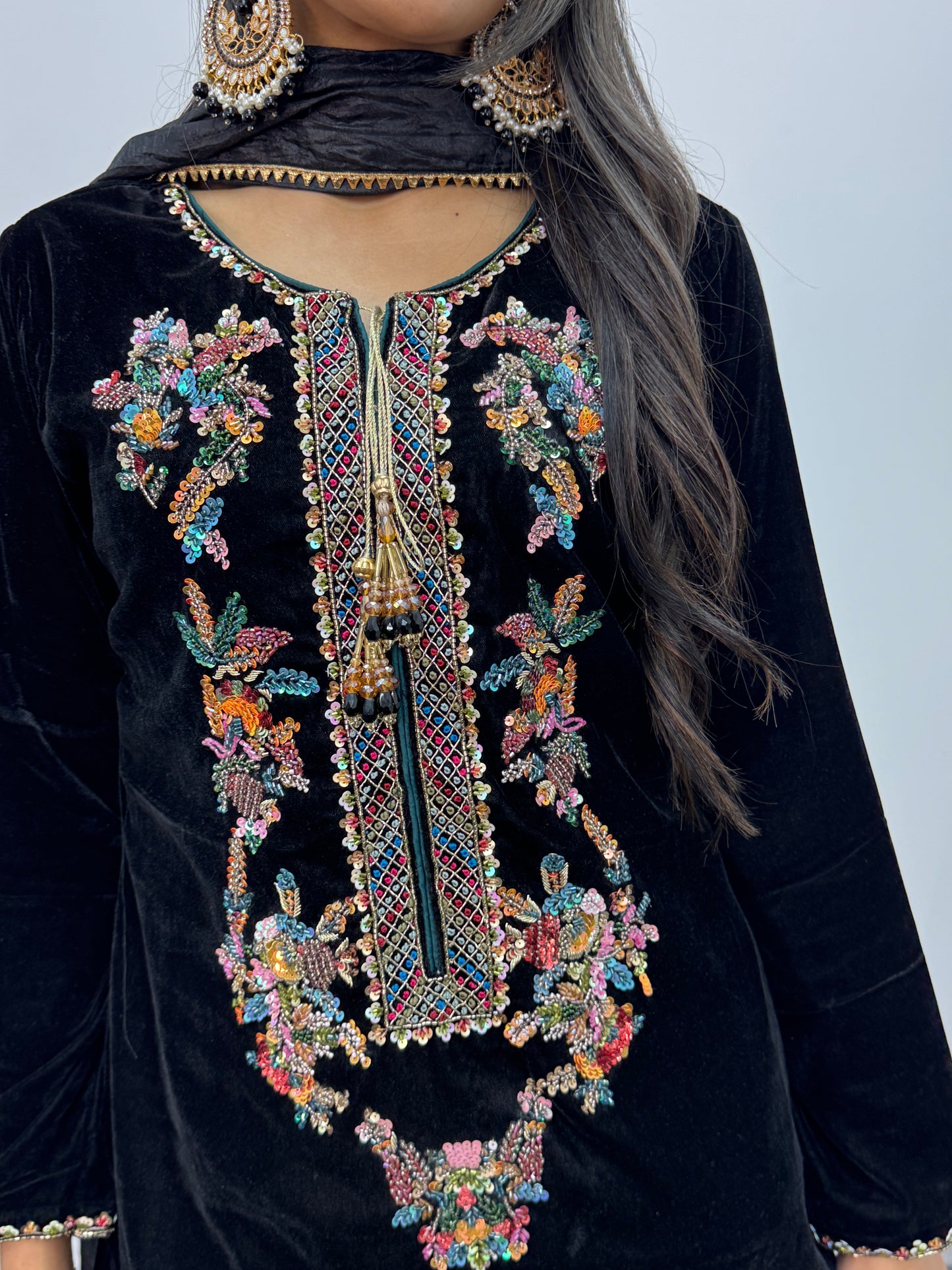 Shadmani - Black Velvet Pret -