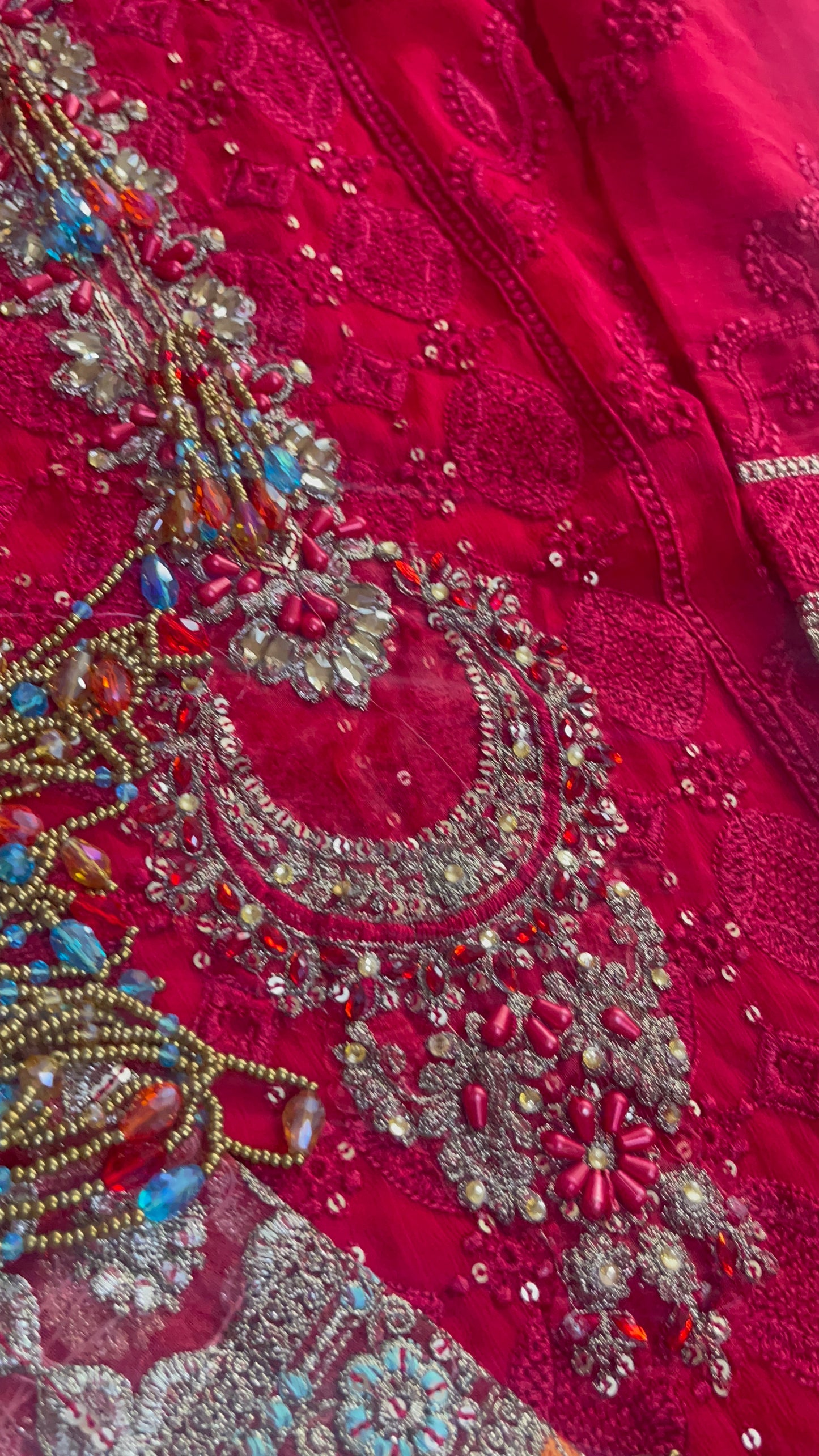 Maria B Inspired - Red _ Chiffon