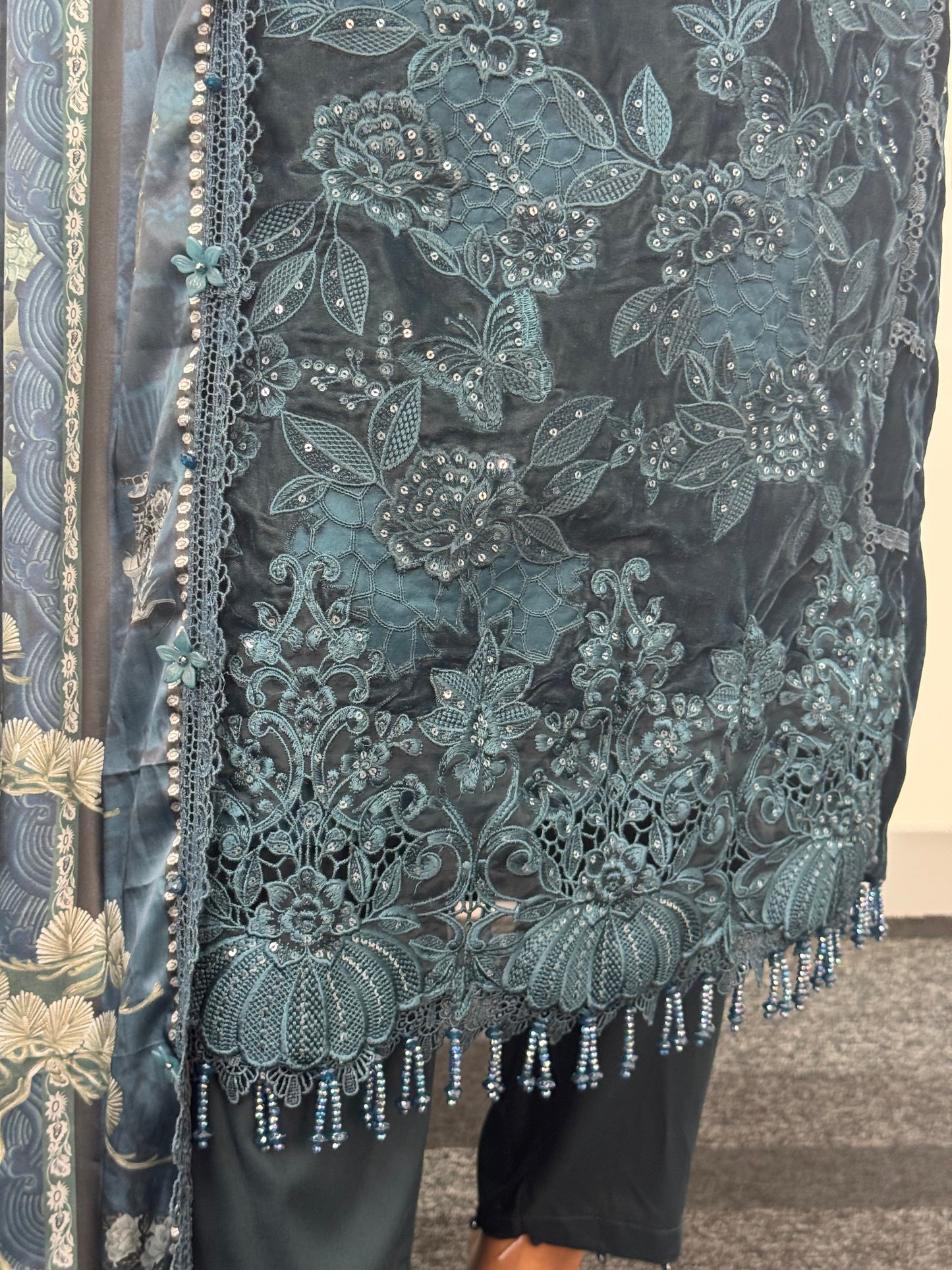 Maria B Luxury Velvet - Teal