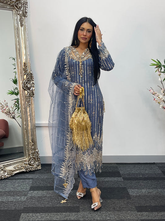 Payal - Cutdana Net - Gray -