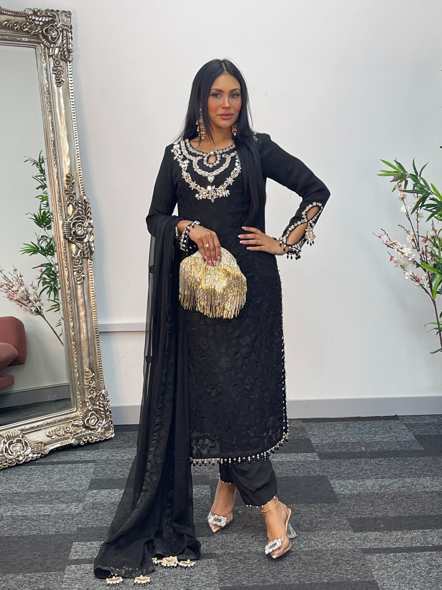 Zewar - Black - Maroon - B