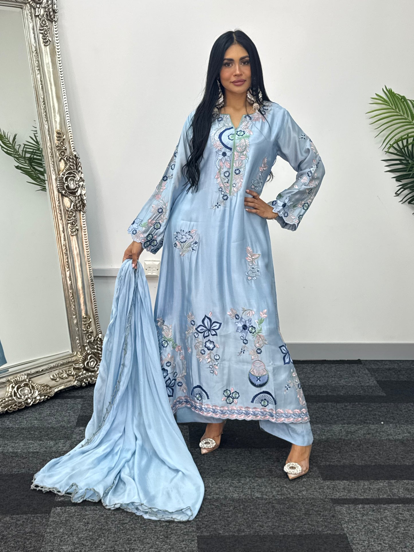 Gul e Lala - Kaftan - Blue