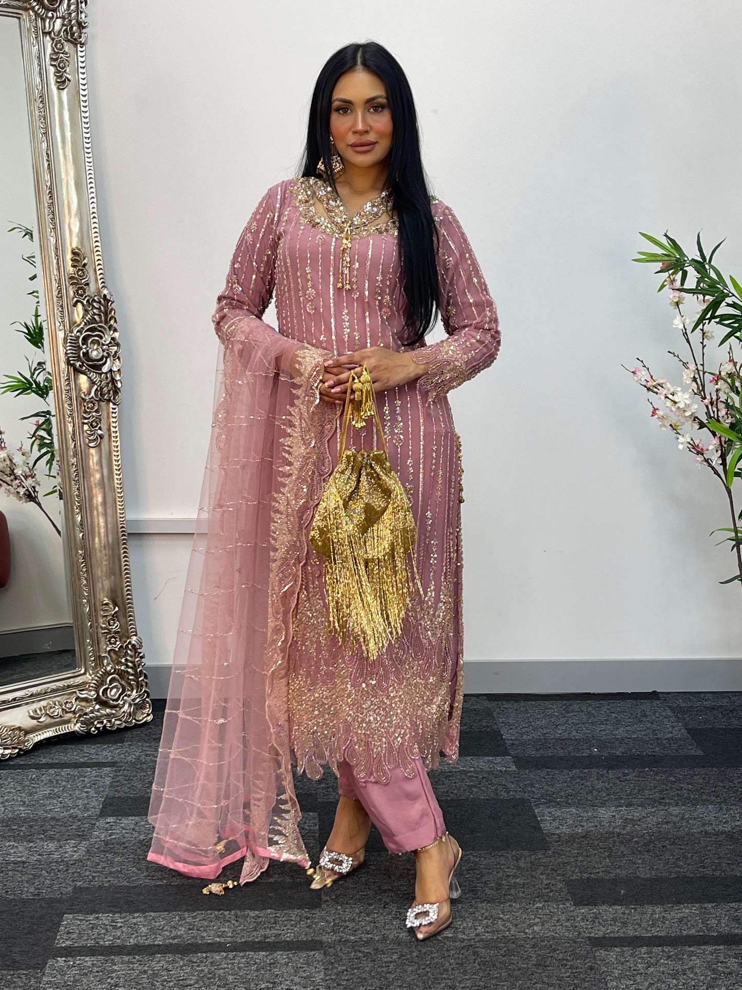 Payal - Cutdana Net - pink - C