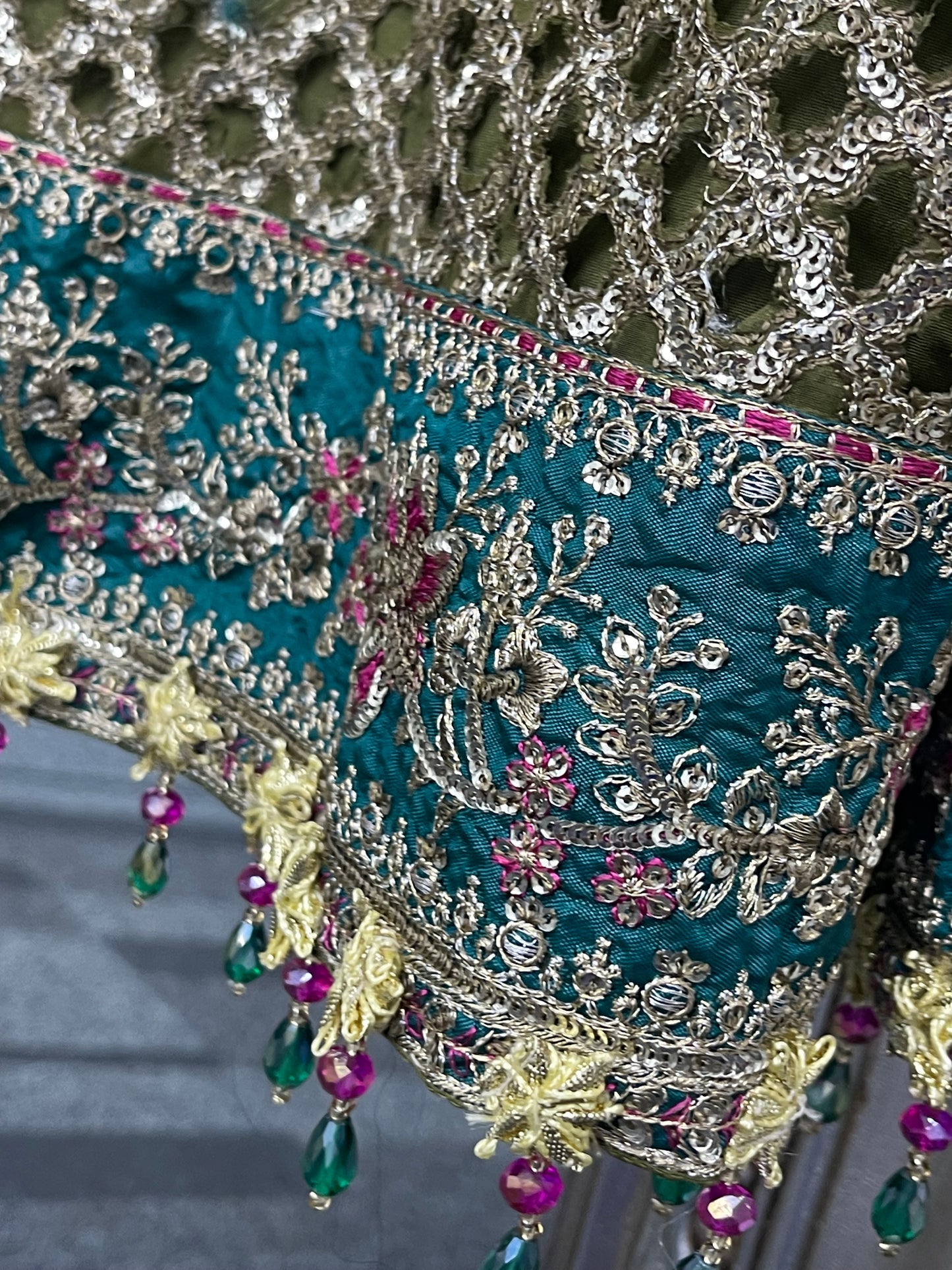 Mehndi - Maria B Inspired Maxi Lehnga -