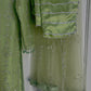 Ronaq- Korean Silk Cut Dana - Party Wear - Mint Green