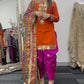 Dhoti Sheesha - Punjabi Shalwar Suit - S