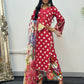 Maria B Lawn Mprints - Polka Dots - Red