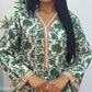 Daily Wear - 2 PC Printed Linen - Green