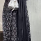 Black Chikankaari Maxi - Long Dress