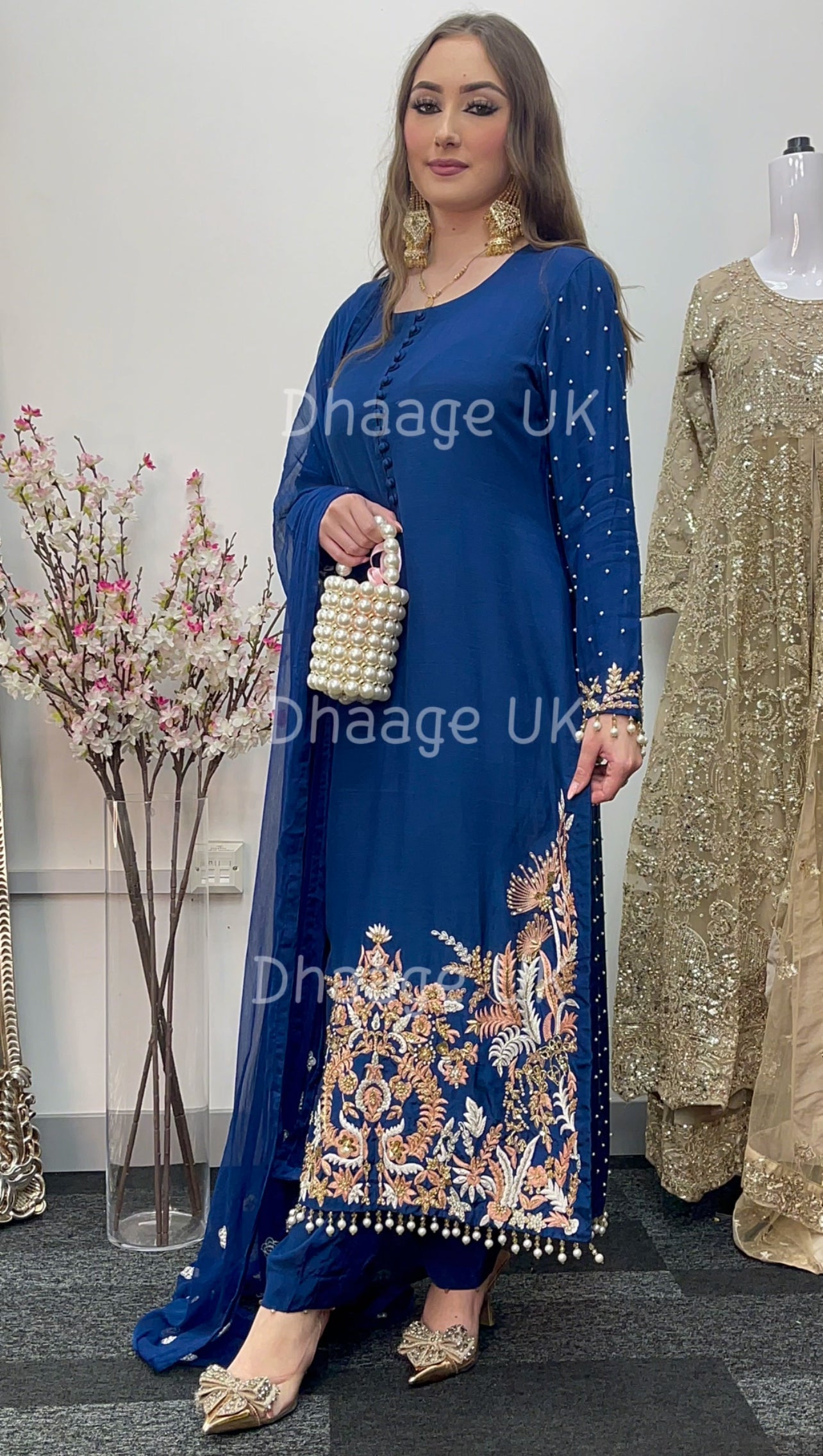 (Pre Order 4 Weeks) “Amber” Luxury Outfit - Blue -