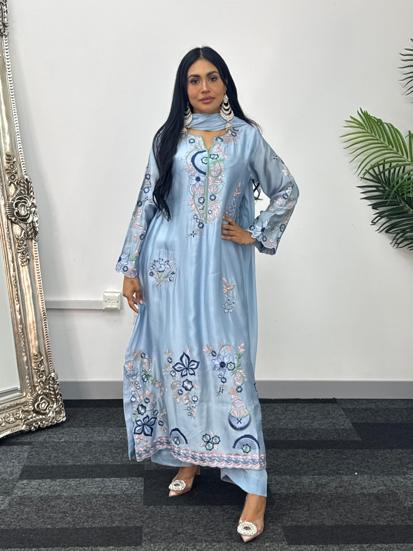 Gul e Lala - Kaftan - Blue