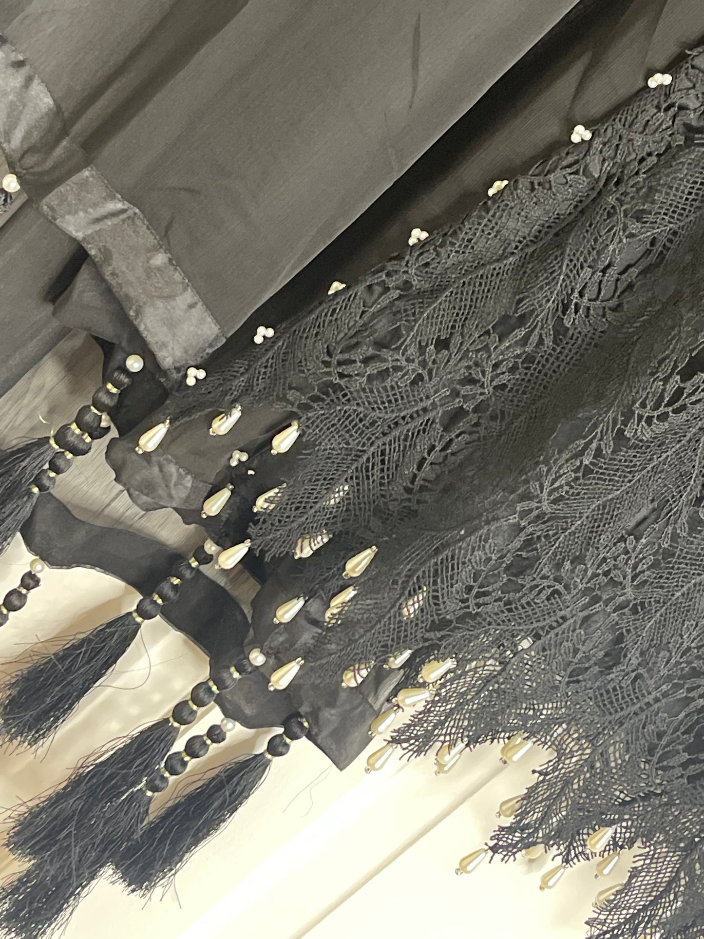 Black Patta- Lace Crochet -Kala Pata - T